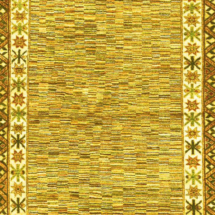 Machine Washable Abstract Yellow Modern Rug, wshabs3848yw