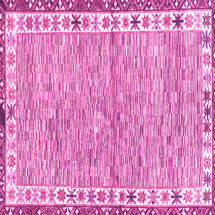 Square Machine Washable Abstract Pink Modern Rug, wshabs3848pnk