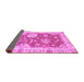 Sideview of Oriental Purple Modern Rug, abs3849pur