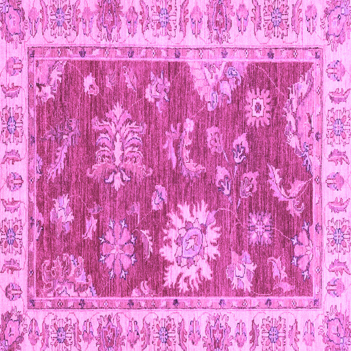 Square Machine Washable Oriental Purple Modern Area Rugs, wshabs3849pur