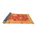 Sideview of Oriental Orange Modern Rug, abs3849org