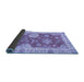 Sideview of Oriental Blue Modern Rug, abs3849blu