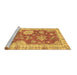 Sideview of Machine Washable Oriental Brown Modern Rug, wshabs3849brn