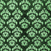 Square Machine Washable Abstract Emerald Green Modern Area Rugs, wshabs384emgrn