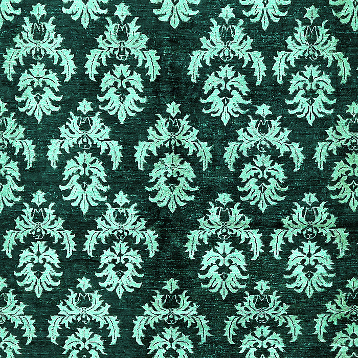 Machine Washable Abstract Turquoise Modern Area Rugs, wshabs384turq