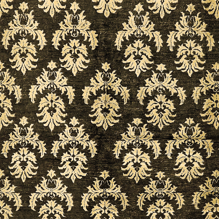 Machine Washable Abstract Brown Modern Rug, wshabs384brn