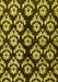 Machine Washable Abstract Yellow Modern Rug, wshabs384yw