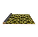 Sideview of Abstract Yellow Modern Rug, abs384yw