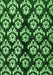 Machine Washable Abstract Green Modern Area Rugs, wshabs384grn