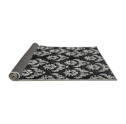 Sideview of Abstract Gray Modern Rug, abs384gry
