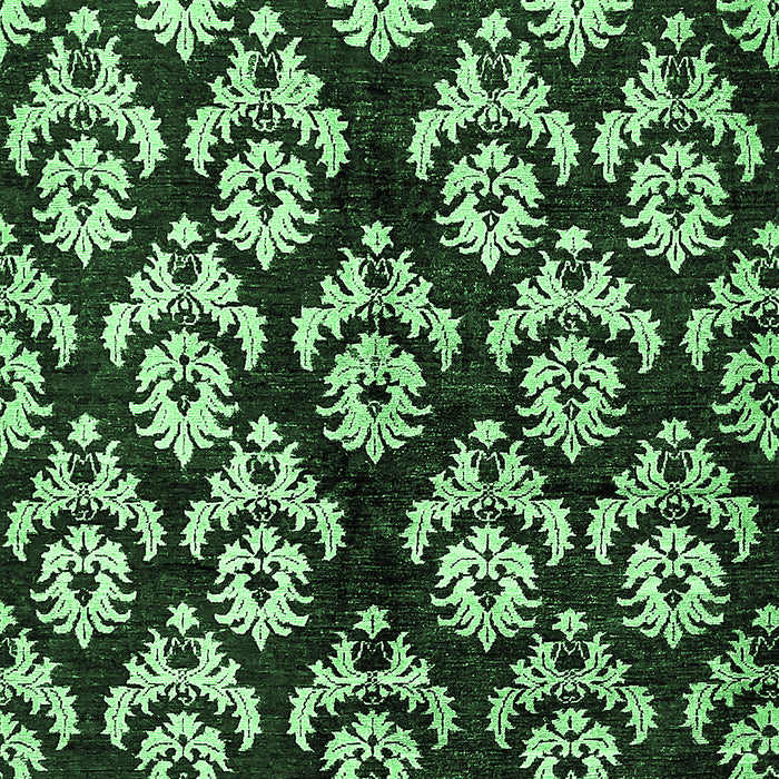 Machine Washable Abstract Emerald Green Modern Area Rugs, wshabs384emgrn