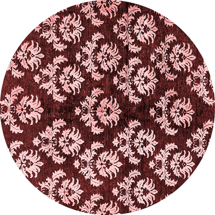 Machine Washable Abstract Red Modern Rug, wshabs384red