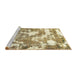 Sideview of Machine Washable Abstract Light Brown Rug, wshabs3850