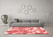 Modern Red Washable Rugs