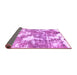 Sideview of Abstract Purple Modern Rug, abs3850pur