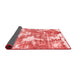 Abstract Red Modern Area Rugs