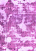 Machine Washable Abstract Purple Modern Area Rugs, wshabs3850pur