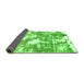 Sideview of Abstract Green Modern Rug, abs3850grn