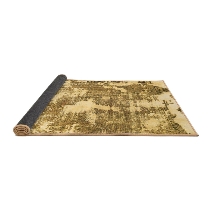 Sideview of Abstract Brown Modern Rug, abs3850brn