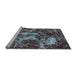 Sideview of Machine Washable Abstract Light Blue Modern Rug, wshabs3851lblu