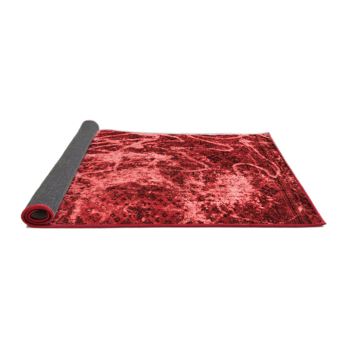 Abstract Red Modern Area Rugs