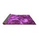 Sideview of Abstract Purple Modern Rug, abs3851pur