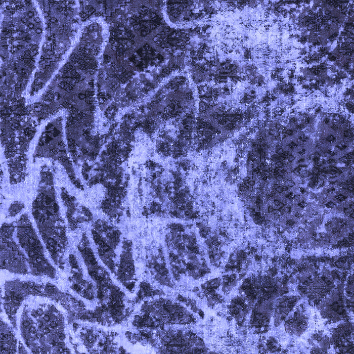 Machine Washable Abstract Blue Modern Rug, wshabs3851blu