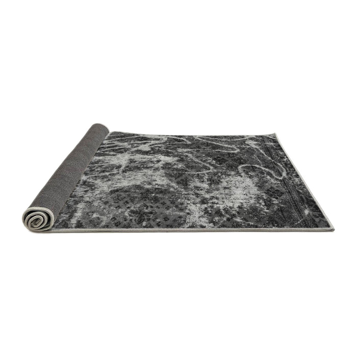 Sideview of Abstract Gray Modern Rug, abs3851gry