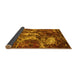 Sideview of Abstract Yellow Modern Rug, abs3851yw