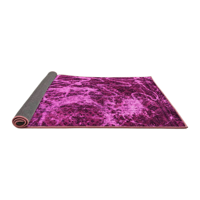 Sideview of Abstract Pink Modern Rug, abs3851pnk