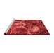 Modern Red Washable Rugs