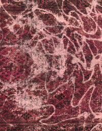 Machine Washable Abstract Red Rug, wshabs3851