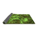 Sideview of Abstract Green Modern Rug, abs3851grn