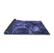 Sideview of Abstract Blue Modern Rug, abs3851blu