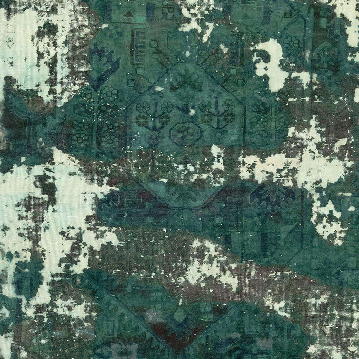 Machine Washable Abstract Dark Slate Gray Green Rug, wshabs3852