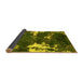 Sideview of Abstract Yellow Modern Rug, abs3852yw