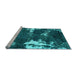 Sideview of Machine Washable Abstract Light Blue Modern Rug, wshabs3852lblu