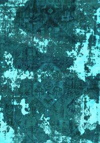 Abstract Light Blue Modern Rug, abs3852lblu