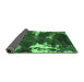 Sideview of Abstract Emerald Green Modern Rug, abs3852emgrn