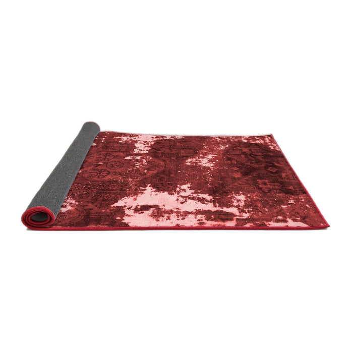 Abstract Red Modern Area Rugs