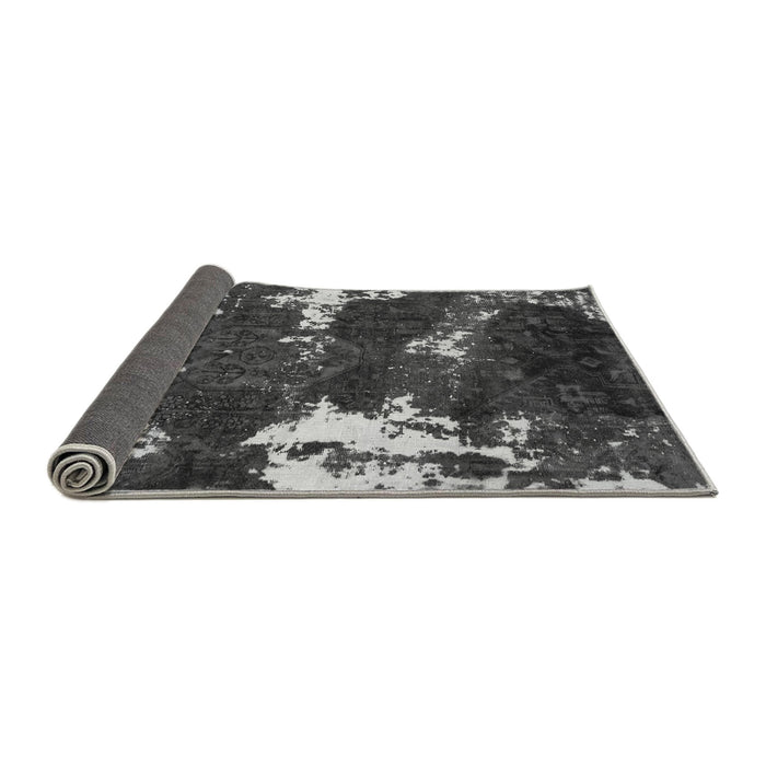 Sideview of Abstract Gray Modern Rug, abs3852gry