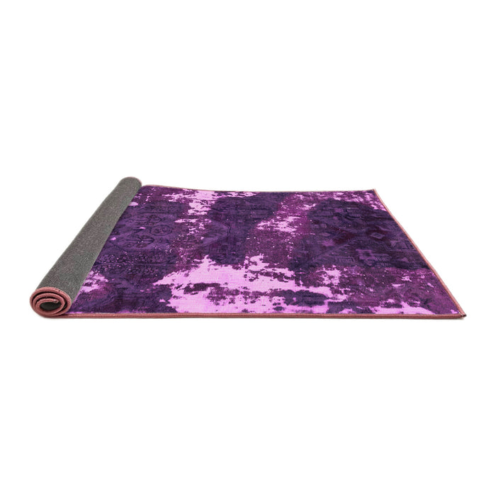 Sideview of Abstract Pink Modern Rug, abs3852pnk