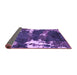 Sideview of Abstract Purple Modern Rug, abs3852pur