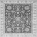 Square Oriental Gray Traditional Rug, abs3853gry