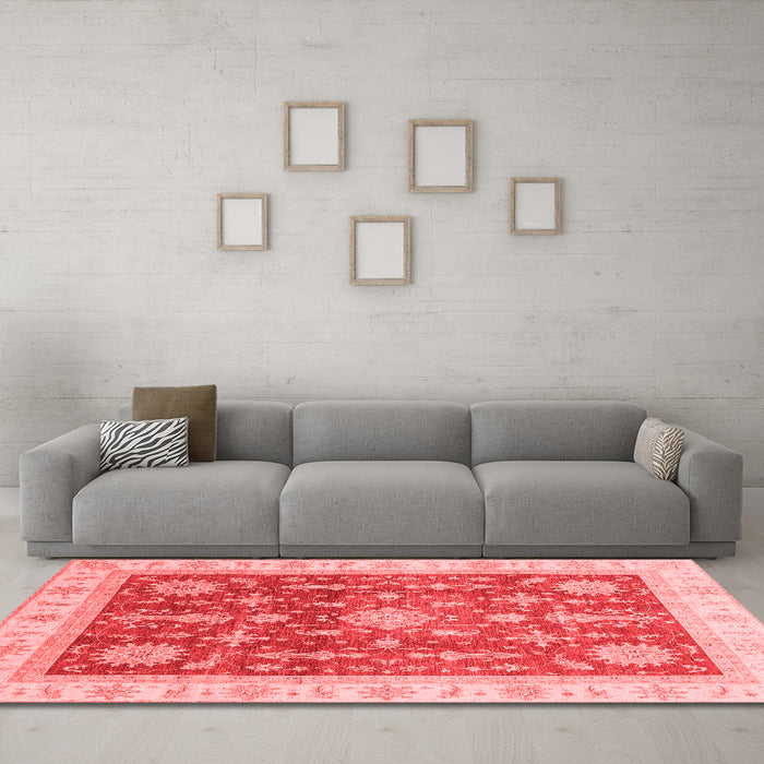 Traditional Red Washable Rugs