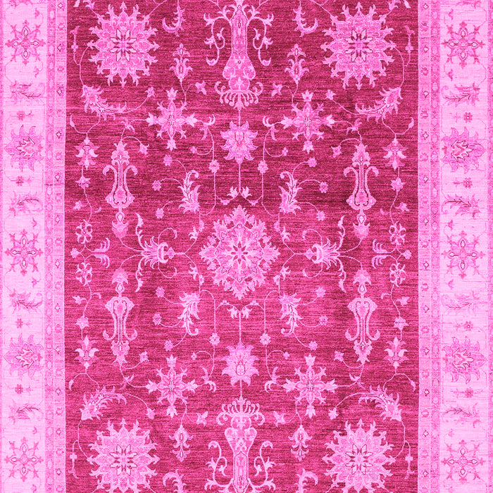 Machine Washable Oriental Pink Traditional Rug, wshabs3853pnk
