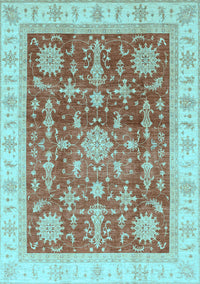 Oriental Light Blue Traditional Rug, abs3853lblu