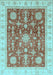 Oriental Light Blue Traditional Rug, abs3853lblu