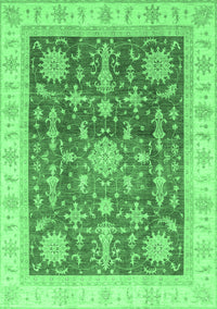 Oriental Emerald Green Traditional Rug, abs3853emgrn