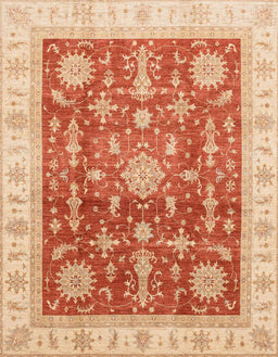 Abstract Orange Red Oriental Rug, abs3853